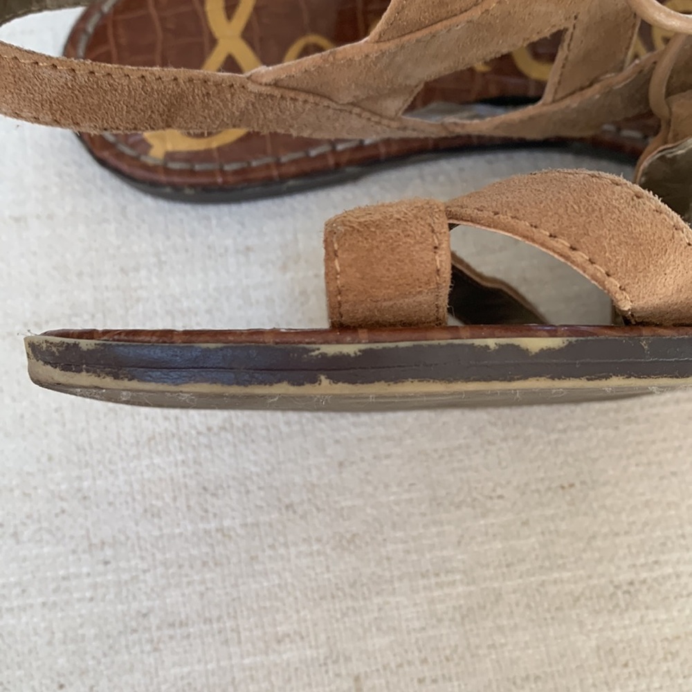 Sam Edelman Tan Gladiator sandal -7 - Picture 3 of 7